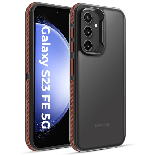 Image of A rtistque Armor Bumper Back Case Cover for Samsung Galaxy S23 FE | Smooth Sides with Grip | Shockproof TPU Protective Design | Raised Camera Edges | - Brown