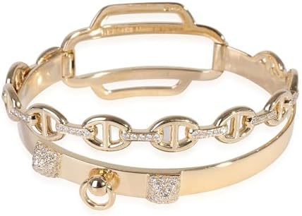 Pre-Loved Double Tour Bracelet, 16 cm, Yellow Gold