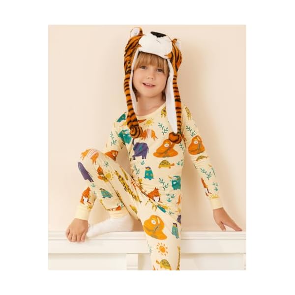 babee Reshinee Bamboo Viscose Toddler Pajamas Boys Girls Baby 12M-8Y Pjs Sets Kids 2pcs Snug fit Long-Sleeve Sleepwear