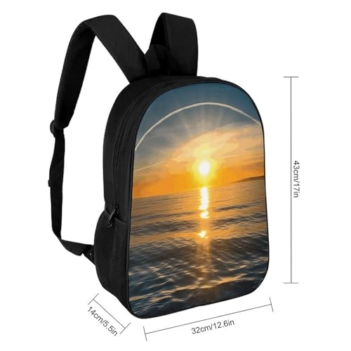 Sunrise Horizon Bookbag - Ultra Lightweight Portable Backpack Work Travel Backpack for Men Women Fits 16 Inch Notebook2
