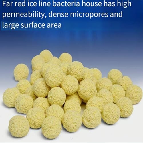 Image of 2500g 5.5lb Filter Media,bio Balls for Aquarium Filter,Pond Filter Media,Fish Tank Filter Media,Bio Balls Ceramic Rings ,Aquarium Filter Media with Mesh Bag
