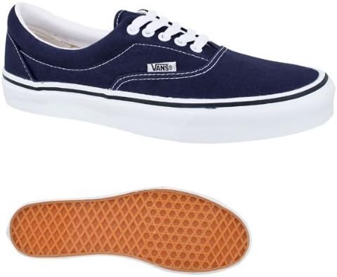Amazon Vans ユニセックス エラ スケートシューズ クラシック ロートップ レースアップスタイル 丈夫なダブルステッチキャンバス オリジナルワッフルアウトソール Us サイズ 7 カラー ブルー スニーカー