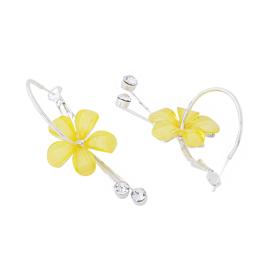 Floral Hoop Earrings for Women