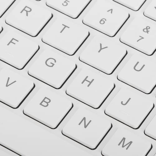 Telefontastatur, Computerzubehör Langlebige, leichte, leise tragbare Bluetooth-Tastatur für Zuhause für draußen für Tablet-Computer Mobiltelefone, Laptops(White)