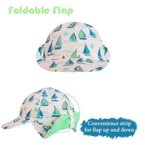 Image of Toddler Boys Sun Hat Kids Flap Hat Beach Sun Protection Hat UPF 50+ for Boys Girls