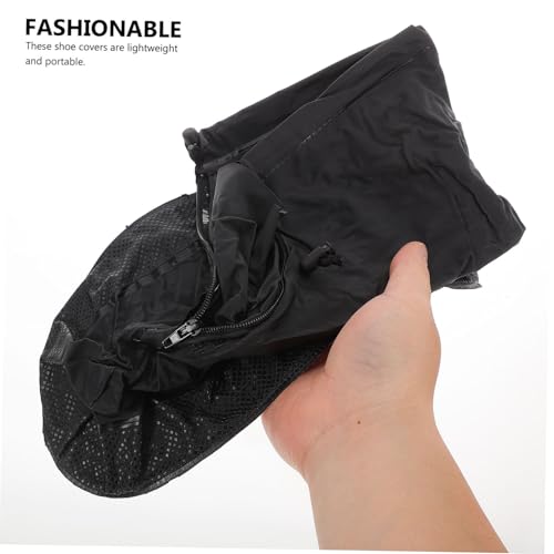 Cubiertas para zapatos impermeables SOLUSTRE para adultos, antideslizantes con cremallera, ligeras y fáciles de transportar para días lluviosos y actividades al aire libre, talla XXL miniatura 3