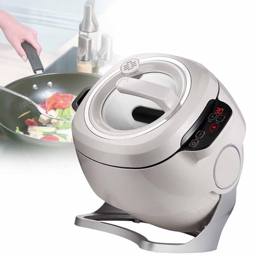 SACLMD Automatic Cooking Machine,Intelligent Automatic Cooking Machine,Auto cooking wok Fried machine,Electric Meal Cooker Multifunctional Dishes Maker,110V