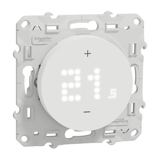 Schneider Electric - Wiser Odace - Thermostat connecté filaire - 2A - Blanc - S520619