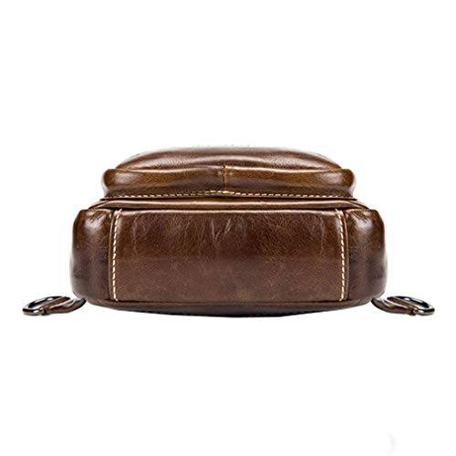 Leather Sling Bag Backpack Daypack Handbag For Men Women Outdoor Travel Camping Fishing Hunting Hiking Crossbody Shoulder Chest Pack Bags #TOP3