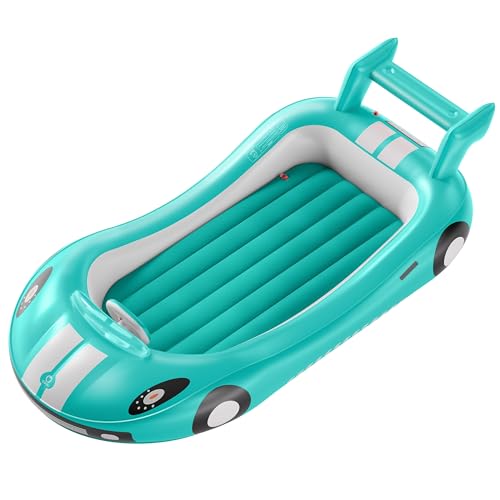 QPAU Blow up Inflatable Toddler Travel Bed with Sides
