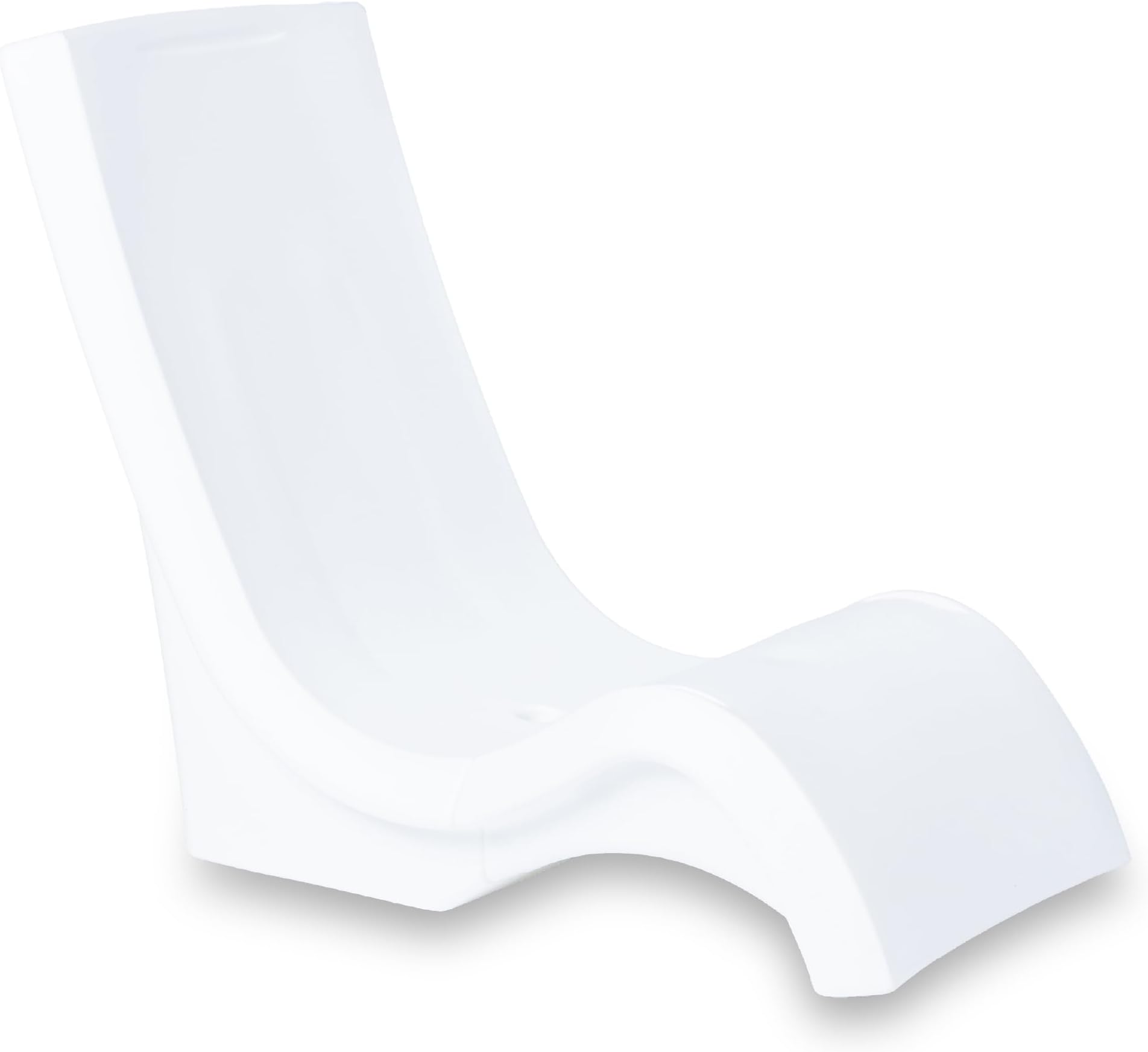 Vero Pool Chair, Fade-Resistant, Waterproof Patio Furniture for Sun Shelf, Use in Pools up to 9-Inches of Water, Weighted, White
