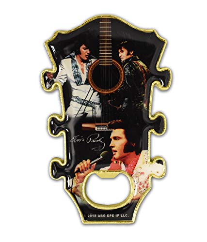 Elvis Presley Décapsuleur et aimant Guitare