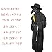 Nicexx Plague Doctor Mask Costumes Set 6 in 1 Halloween Beak Mask Plague Dr Outfit for Adults (M Size)
