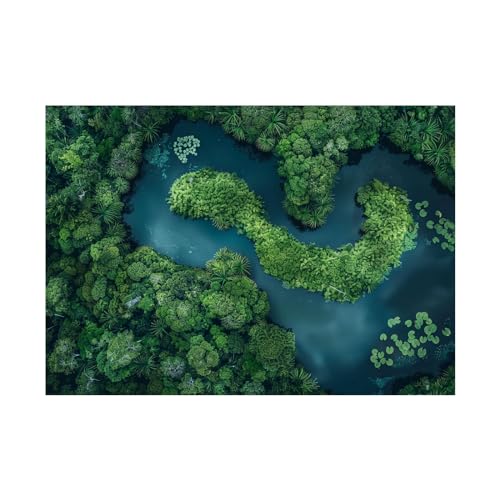 Impression sur toile grand format pour masquer un mur vide avec un paysage de forêt