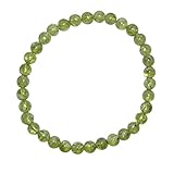 peridot armband 4mm Steinzeichen: Schütze Peridot/Olivin Armband Kugel Ø 6 mm schöne klare grüne Farbe.(3865)