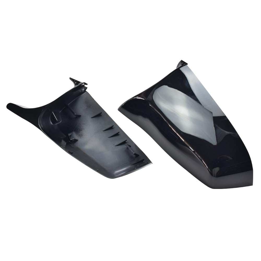 UYSSJTGAZ Tappi Specchietto Retrovisore 1 Paio Copri Auto Tappo for B&MW Serie 5 6 7 F10 F18 F11 F06 F07 F12 F13 F01 2014 2015 2016(Black
