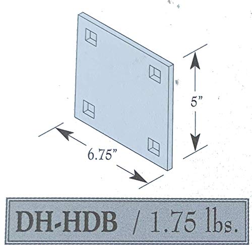 Dock Hardware Heavy Duty 5? x 6.75? Backer Plate Galvanized DH-HDB