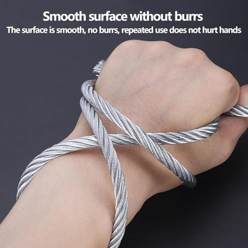 Image of Stainless Steel 304 6x19 Wire Rope Cable, 2 to 8 mm (2mm 100 miter)
