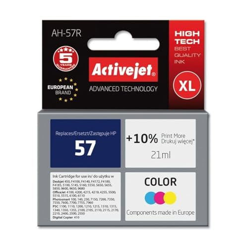 Activejet AH-57R cartouche d'encre 1 pièce(s) Compatible Rendement élevé (XL) Cyan, Magenta, Jaune