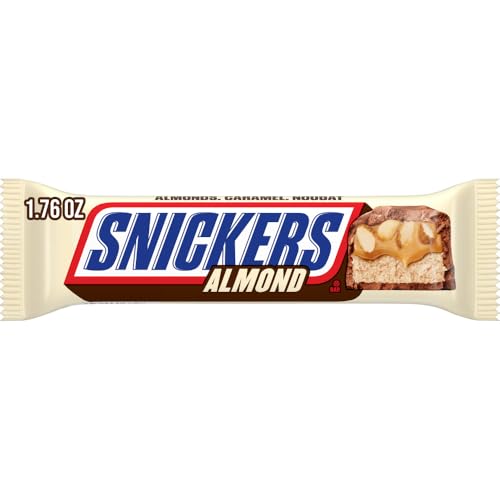 Image of SNICKERS Almond Singles Size Chocolate Candy Bar, 1.76-Ounce Bar