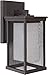 Craftmade Z3764-OBO Riviera Outdoor Wall Mount Sconce Lighting, 1-Light, 100 Watts, Oiled Bronze (6"W x 14"H)
