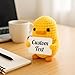 Imagen de Xyluria Peluche de pato de ganchillo personalizado con mensaje de texto personalizado
