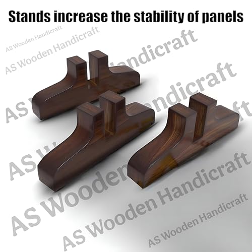 Image of Partition for Living Room,Divider,Partition Wall Divider Screen Separator, Wall Panel Divider for Hall | Bedroom |Office | Puja Room | Restaurant S Design (2- Panels with Stands)