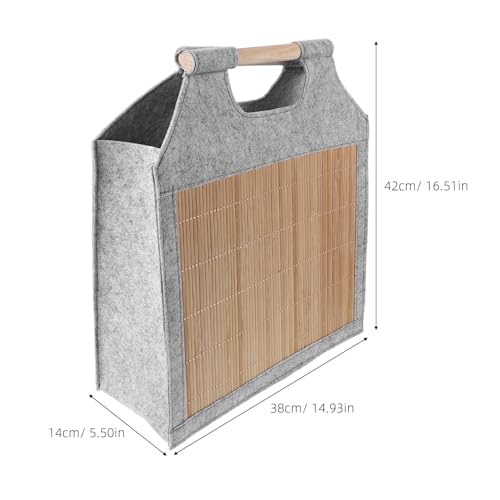 Cesta de fieltro estrecha para guardar ropa y evitar desorden 3