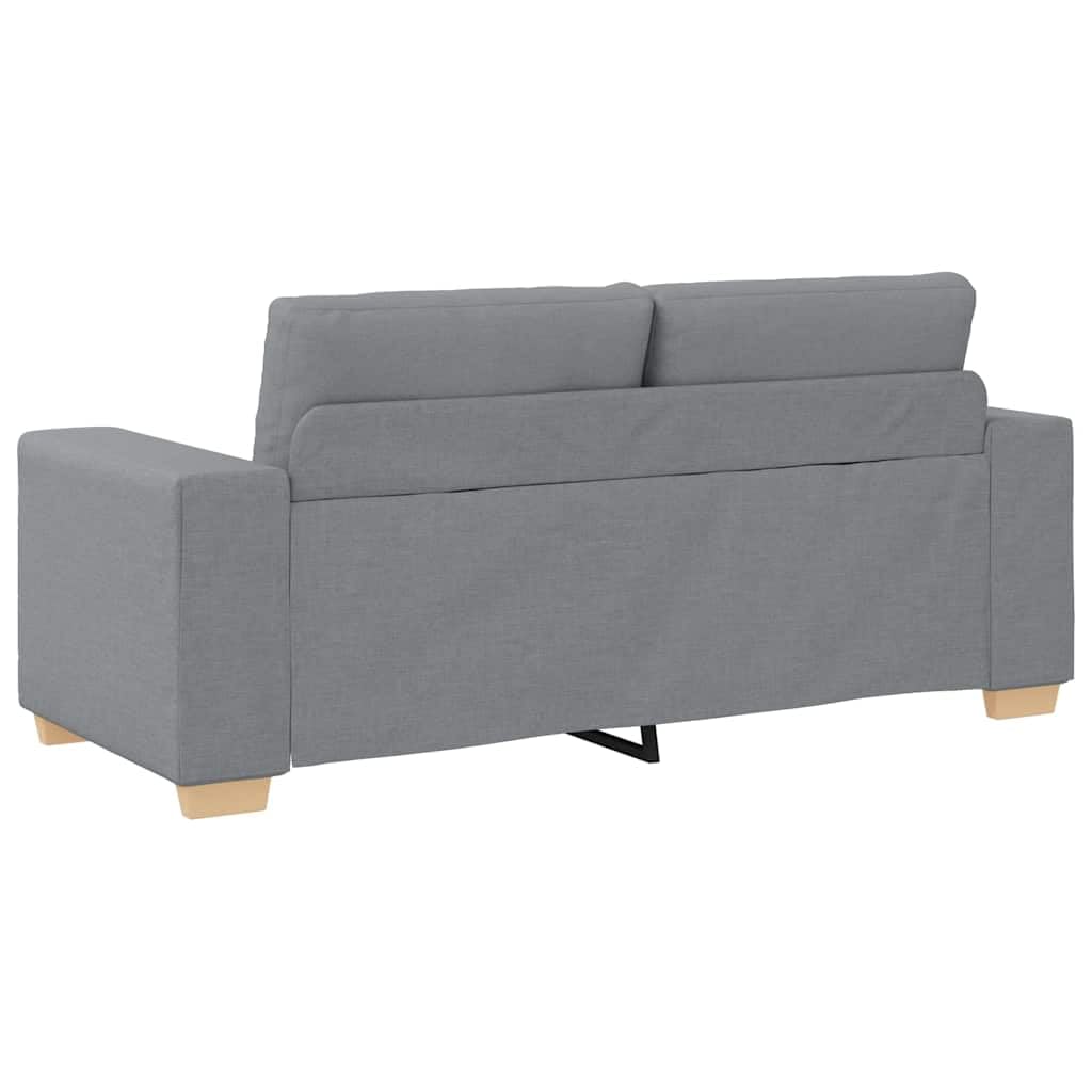 Sofa dwuosobowa, jasnoszara tkanina 180 x 77 x 82 cm z wygodnym zestawem tapicerskim, wytrzymała rama, idealna do salonu, pokoju gościnnego i oszczędzającego miejsce relaksu z funkcją relaksu