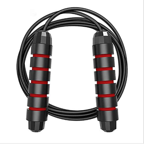 Jump Rope Tangle-Free Ball Bearing Fast Rope Skipping Adjustable Memory Foam Anti Skid