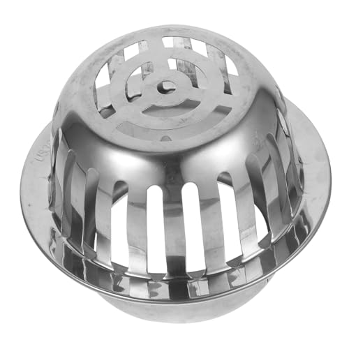 Mipcase Filtro para Canalones Inoxidable Colador Redondo Reforzado para Desagüe Exterior Protector Antigoteo y Antiobstrucción para y Drenaje y Duradero