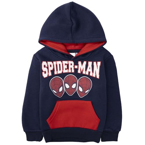 Sweat Spiderman enfant 3 ans capuche bleu marine pull Marvel 6998