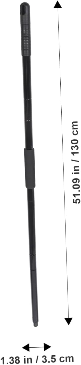 Threaded Metal Mop Handle Replacement Stick for Floor Cleaning Coated Rod with Strong Stability Easy to Install Mop Accessory for Household and Commercial Use