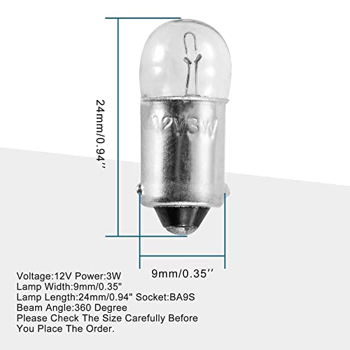 Mini bombillas indicadores 12V 3W GOOFIT 5 unidades miniatura 2