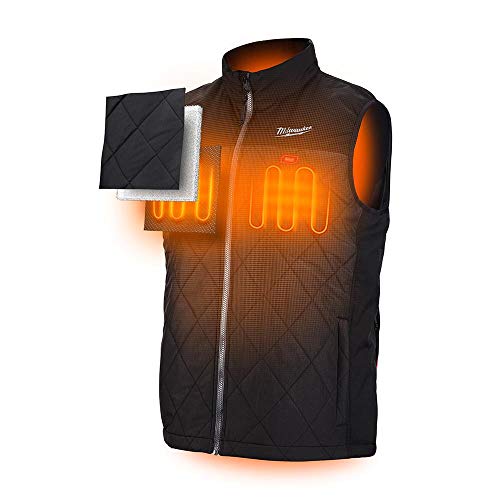 Milwaukee Vest Only M12 12V Lithium-Ion Heated Front and Back Heat Zones - Black Color All Sizes - Battery Not Included - (Medium)2