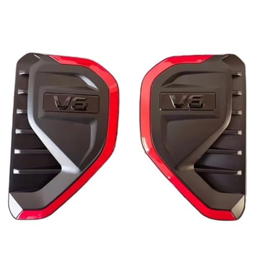 Cache-ailes latéraux Ford Ranger T9 rouge garniture d'évent de capot robuste