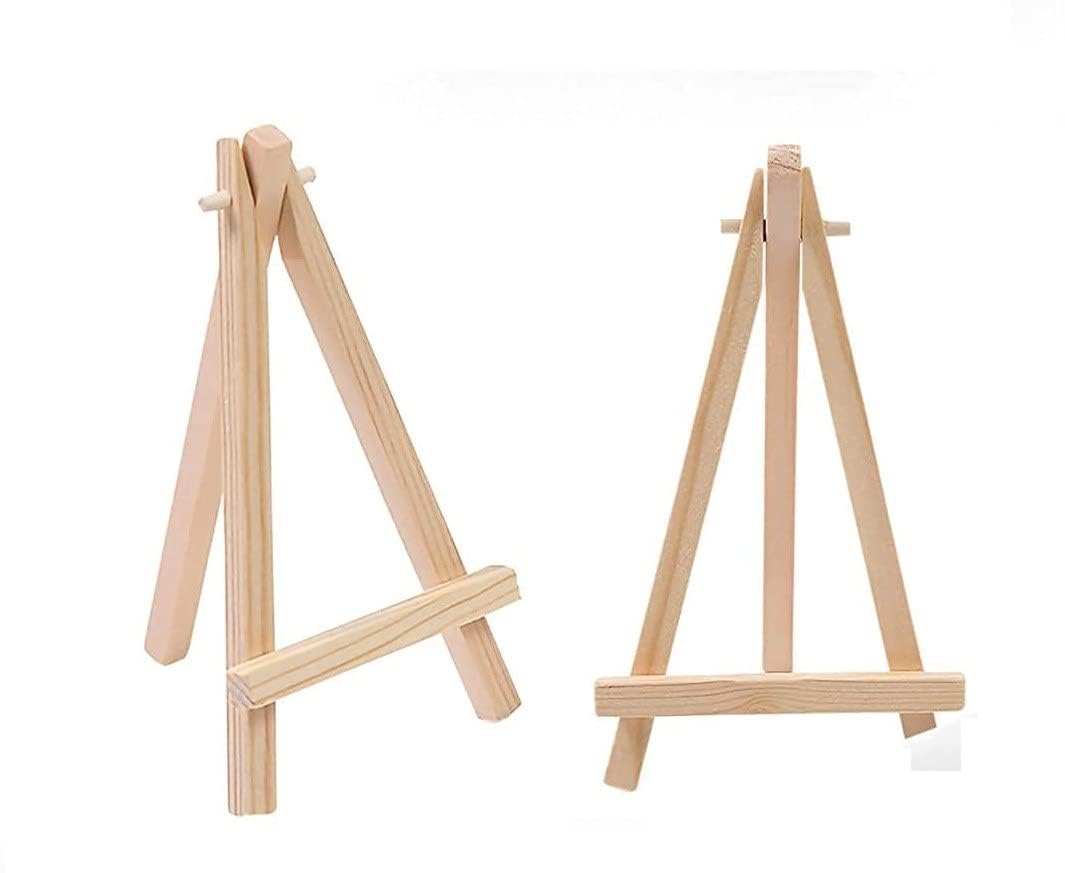 Prescent Wooden Artist Easel Stand 6 x 4.5 inch Size (Pack of 2)