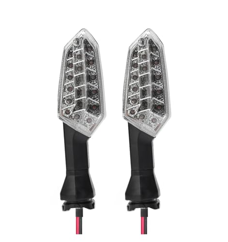 Clignotant arrière de moto LED puissant et feu stop transparent Kawasaki