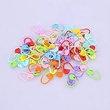 Uso: tejido de punto 20/50/100 piezas/lote Mezclar herramientas de tejer de plástico de color Marcadores de puntadas de bloqueo Ganchillo Latch Knitting Tools Needle Clip Hook, 20pcs