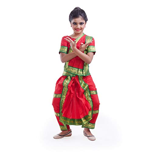 Image of Bharatnatyam readymade Dance dress for Girls and Women