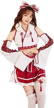 Amazon.co.jp: [Malymoon] 巫女 巫女さん メイド 和服 着物 けも