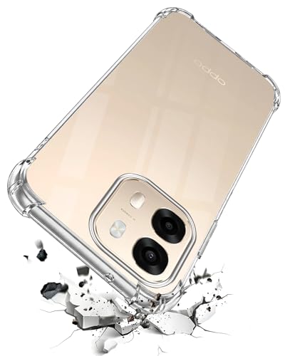Image of Jkobi Shockproof Crystal-Clear Back Cover for Oppo A6 Pro (Anti Yellow Case | Drop & Camera Protection | Hard Polycarbonate)