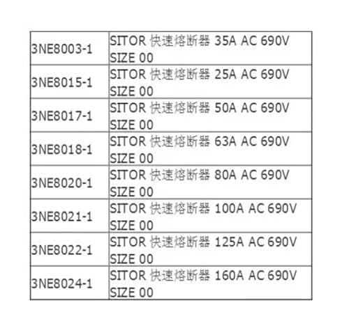 Fusible CA 3NE8018-1 63A 690V composant de rechange