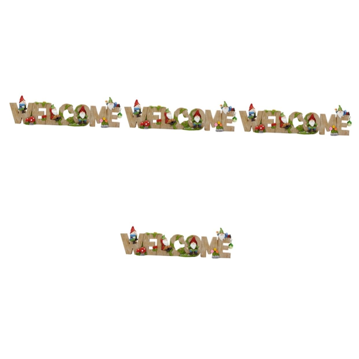 Nains de jardin miniatures POPETPOP : 4 figurines de bienvenue pour embellir votre cour