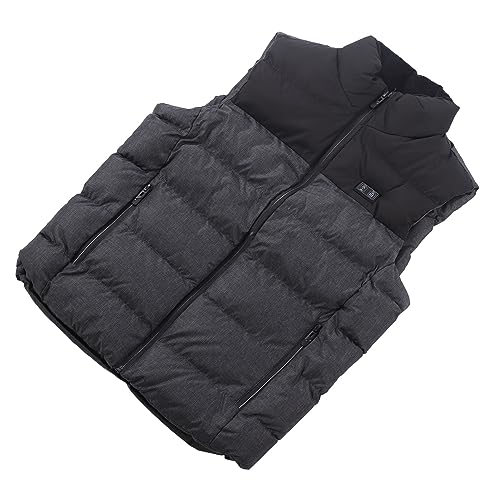 Chaleco calefactor eléctrico gris 3XL de 15 zonas para invierno 2