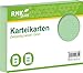 Produktbild RNK - Verlag 114855 - Karteikarte kariert 5 mm, grün, DIN A5, 1 Packung à 100 Karten