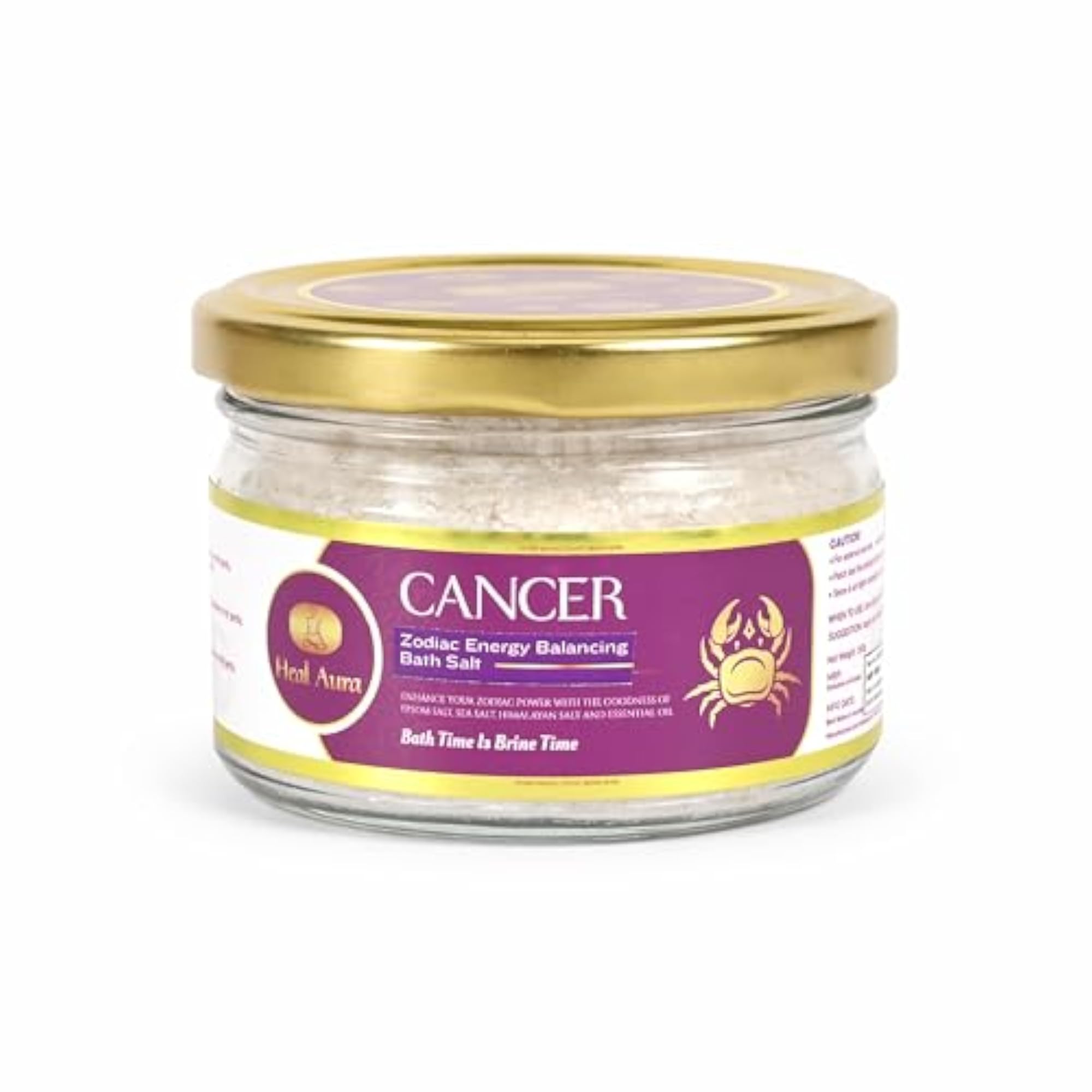 Cancer Zodiac Epsom Bath Salt, Soothing Ritual Soak