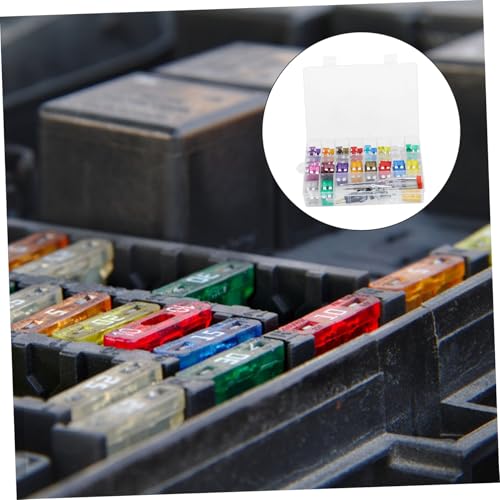 Kit de fusibles automotrices 300 piezas, mini fusibles metálicos resistentes a altas temperaturas, con almacenamiento fácil y amplia aplicabilidad miniatura 4