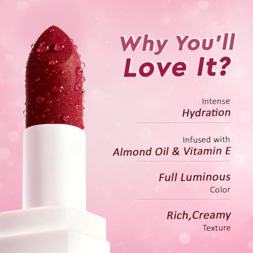 Image of Million Colors Creamy Matte Hydrating Lipstick| Infused With Almond Oil and Vitamin E| Long Lasting, Nourishing and Intense Hydration (Dusty Rose,02)