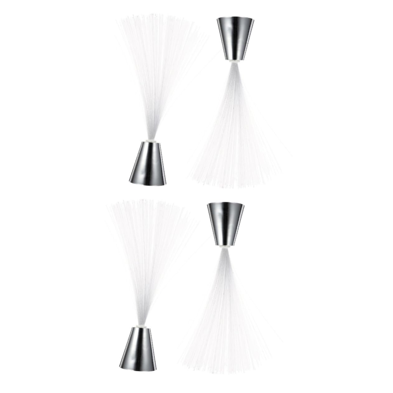 Gadpiparty 4pcs Decorative Fiber Optic Light Battery Powered Centerpiece Lights for Christmas Year Atmosphere Lighting for Living Room Office Decor